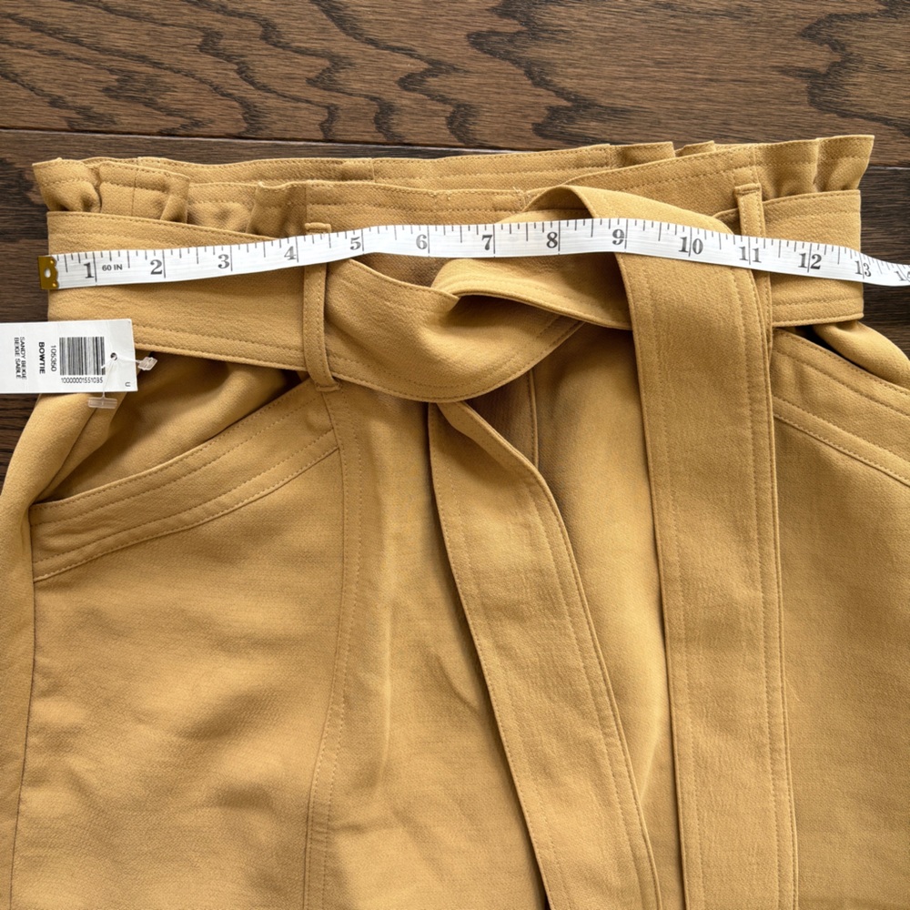 Aritzia Wilfred Bowtie Pant Size 0 NEW NWT Sandy Beige - Picture 13 of 16